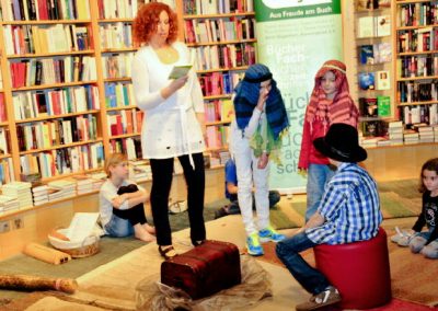 Lesung mit Kindern in Buchhandlung
